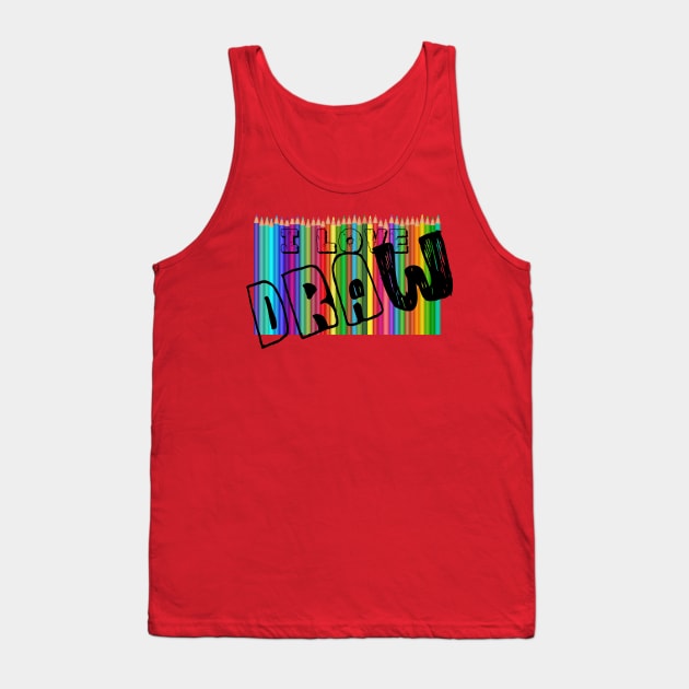 I love draw Tank Top by Ahmed ALaa